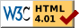 Valid HTML 4.01!